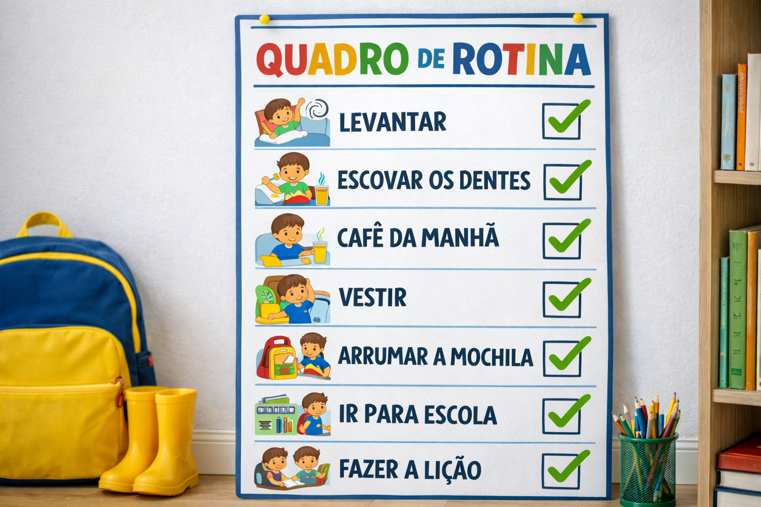 como desenvolver funções executivas em crianças com rotina