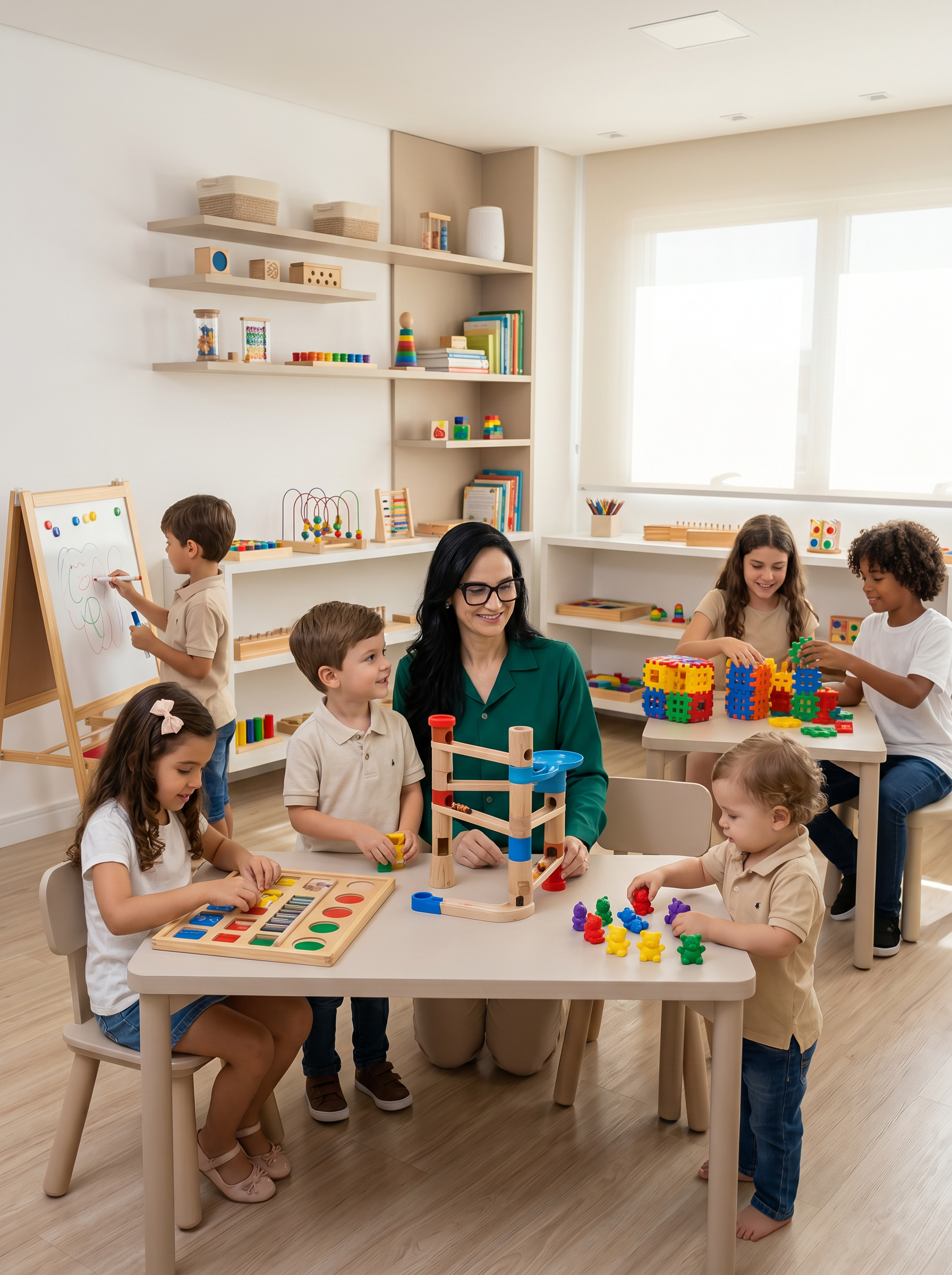 Dra Núbia Rosetti realizando atendimento para crianças e adolescentes no Instituto Afécia em Vitória ES