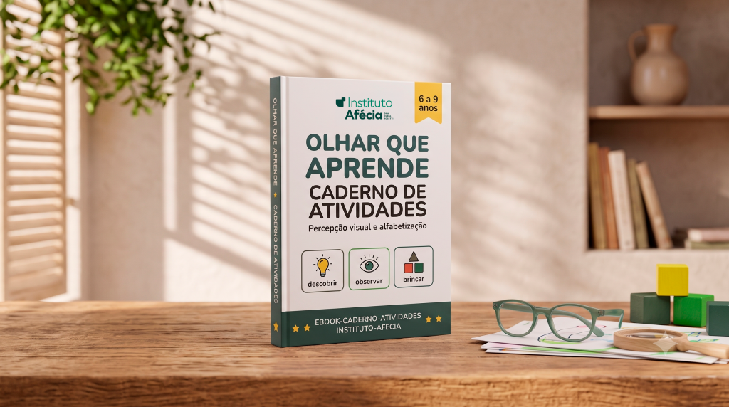 Capa do caderno de atividades Olhar que Aprende